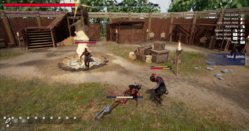 Melee combat